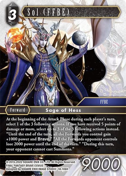 Sol (FFBE), Resurgence of Power 18-106H
