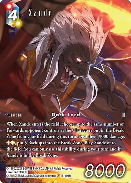 Xande (Full Art), Resurgence of Power 18-110H