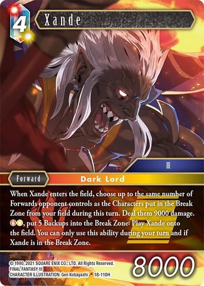 Xande, Resurgence of Power 18-110H
