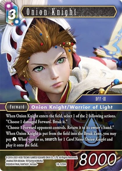 Onion Knight, Resurgence of Power 18-125H