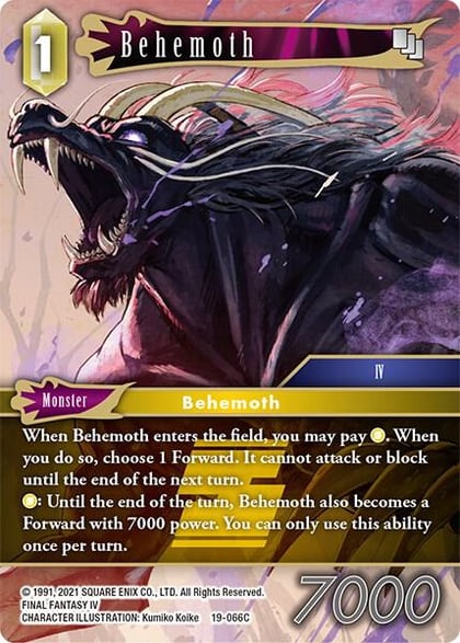Behemoth (19-066C), From Nightmares 19-066C