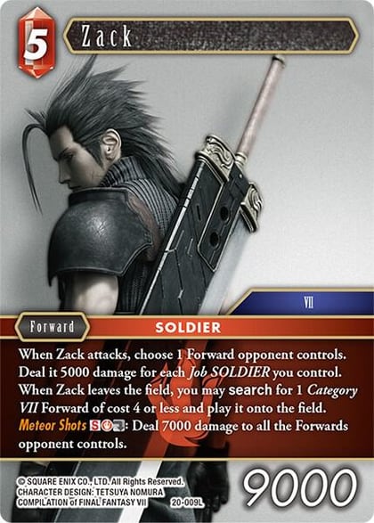 Zack, Dawn of Heroes 20-009L