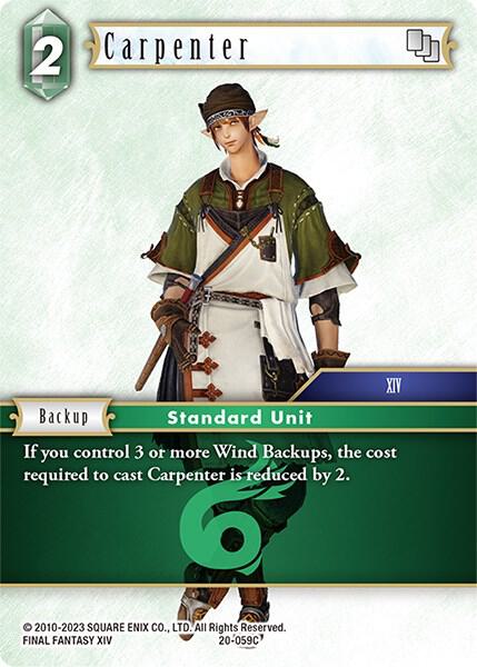 Carpenter, Dawn of Heroes 20-059C
