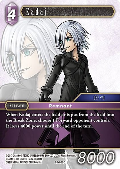 Kadaj, Dawn of Heroes 20-089C