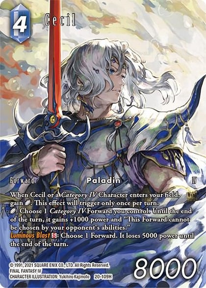 Cecil (Full Art) (109), Dawn of Heroes 20-109H