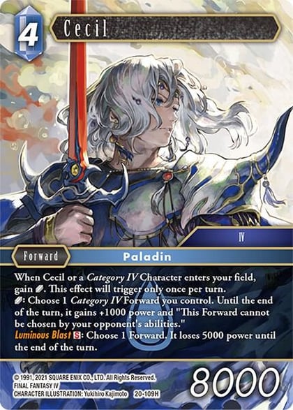 Cecil (109), Dawn of Heroes 20-109H