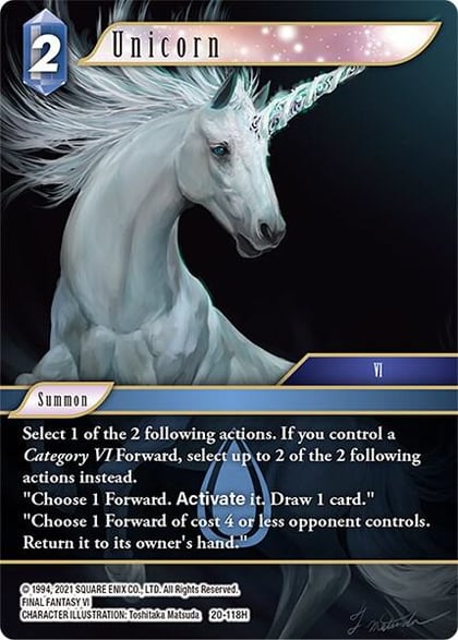 Unicorn, Dawn of Heroes 20-118H