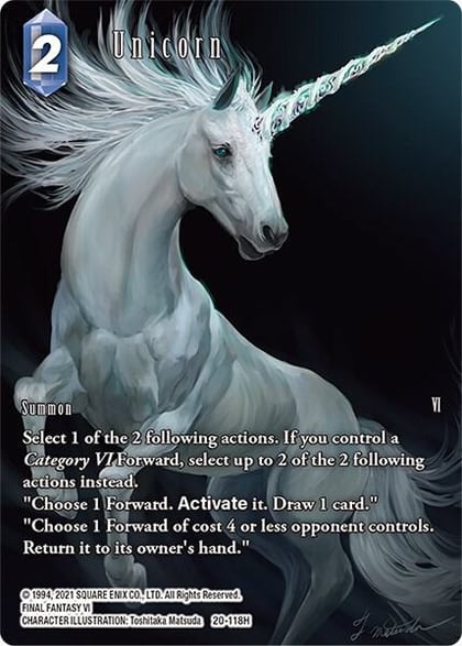 Unicorn (Full Art), Dawn of Heroes 20-118H