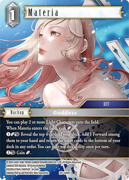 Materia, Dawn of Heroes 20-128H