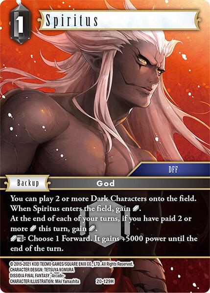 Spiritus, Dawn of Heroes 20-129H