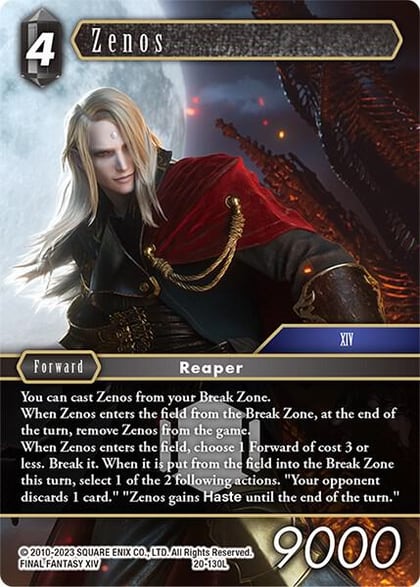 Zenos, Dawn of Heroes 20-130L