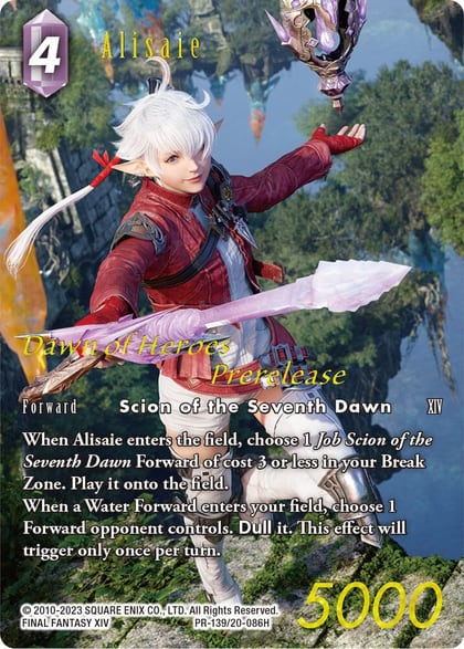 Alisaie (Prerelease Promo), Dawn of Heroes PR-139/20-086H