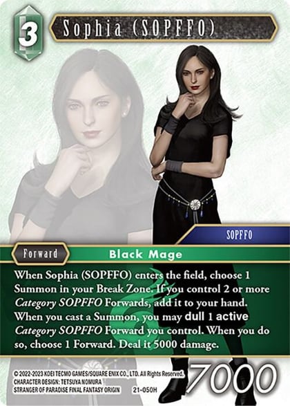 Sophia (SOPFFO), Beyond Destiny 21-050H
