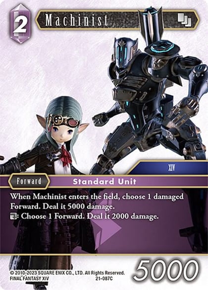 Machinist, Beyond Destiny 21-087C