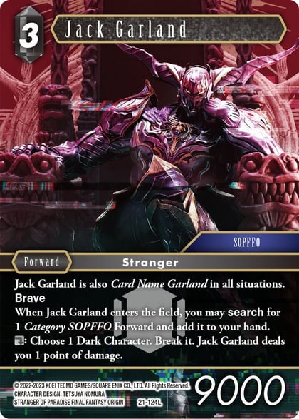 Jack Garland, Beyond Destiny 21-124L