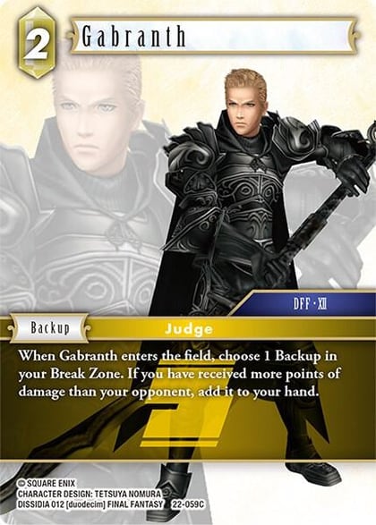 Gabranth, Hidden Hope 22-059C
