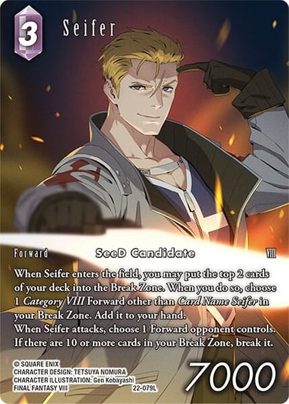 Seifer (Full Art), Hidden Hope 22-079L