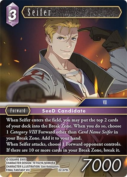 Seifer, Hidden Hope 22-079L