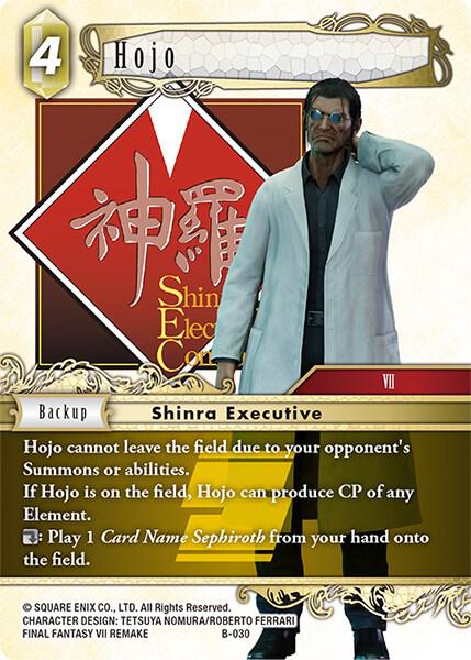 Hojo, Boss Deck: Final Fantasy VII B-030