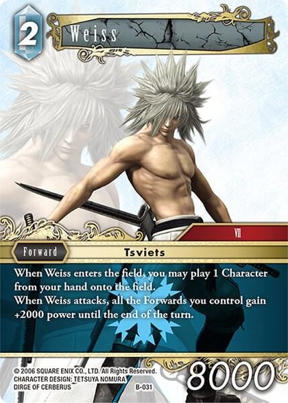 Weiss, Boss Deck: Final Fantasy VII B-031