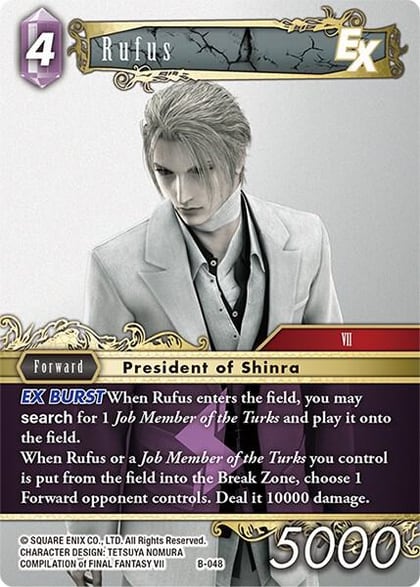 Rufus EX, Boss Deck: Final Fantasy VII B-048