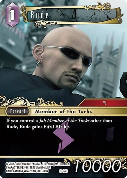 Rude, Boss Deck: Final Fantasy VII B-049