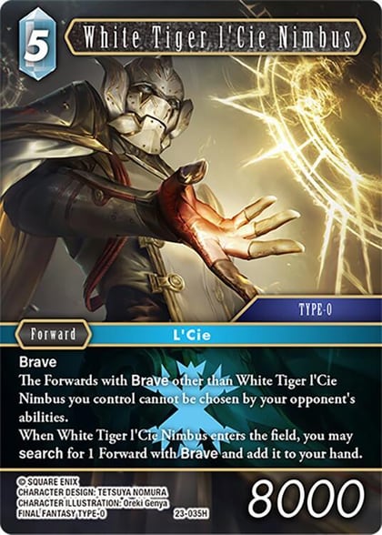White Tiger l'Cie Nimbus, Hidden Trials 23-035H
