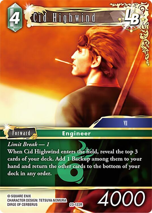Cid Highwind LB, Hidden Trials 23-122R
