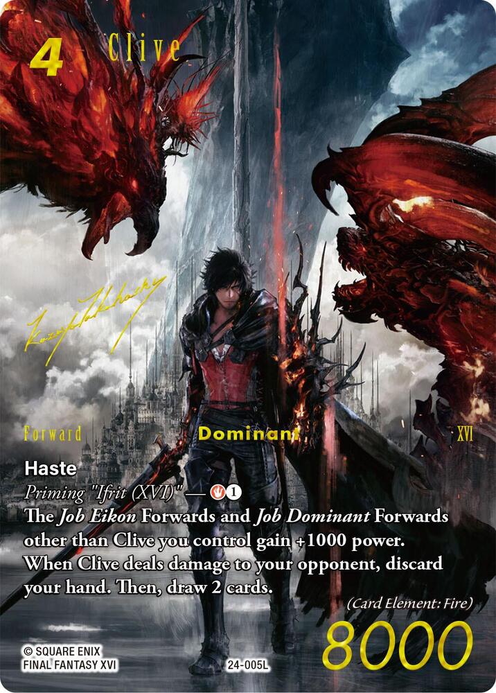 Clive (Full Art Signature), Hidden Legends 24-005L