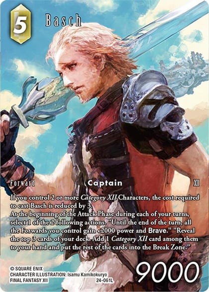Basch (Full Art), Hidden Legends 24-061L