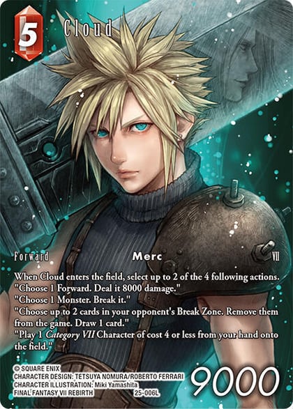 Cloud (Full Art), Tears of the Planet 25-006L