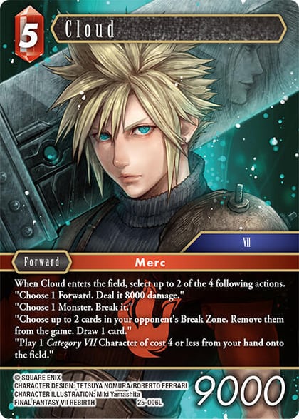 Cloud, Tears of the Planet 25-006L