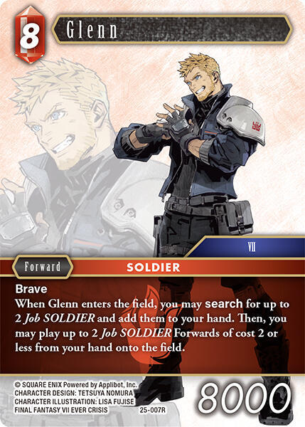 Glenn, Tears of the Planet 25-007R