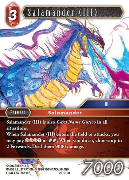 Salamander (III), Tears of the Planet 25-010H
