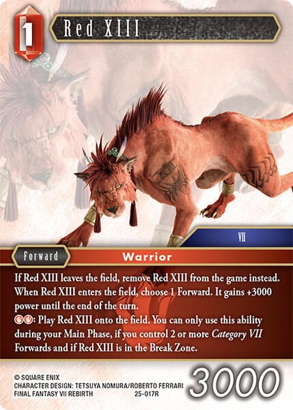 Red XIII, Tears of the Planet 25-017R