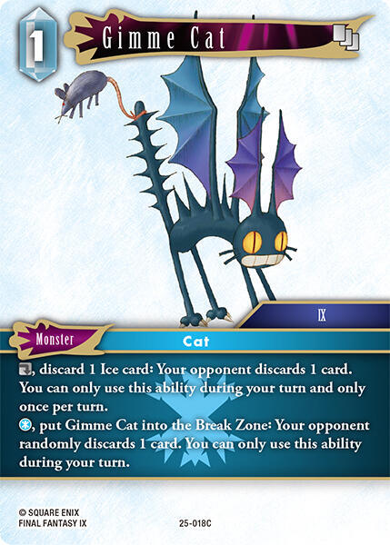 Gimme Cat, Tears of the Planet 25-018C