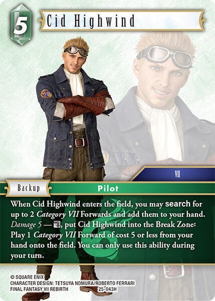 Cid Highwind, Tears of the Planet 25-043H