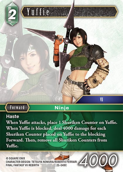Yuffie, Tears of the Planet 25-049C