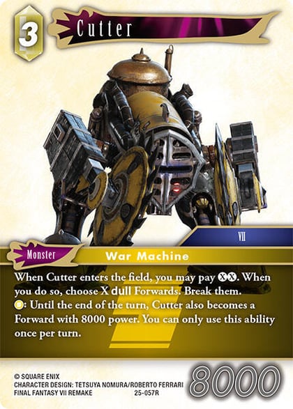 Cutter, Tears of the Planet 25-057R