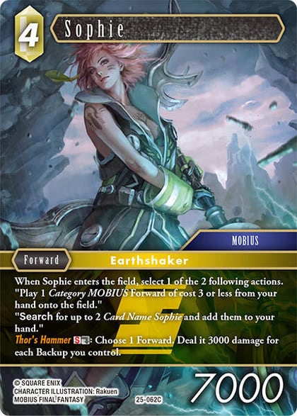 Sophie, Tears of the Planet 25-062C