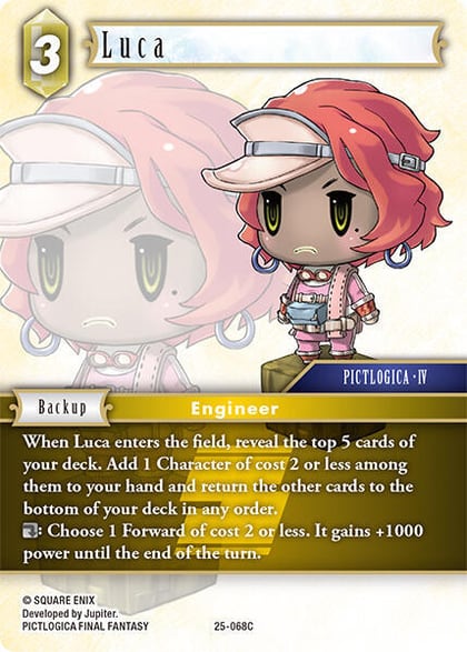 Luca, Tears of the Planet 25-068C