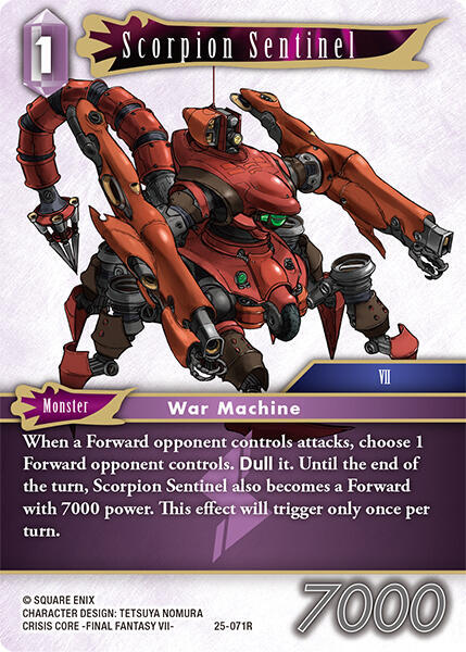 Scorpion Sentinel, Tears of the Planet 25-071R