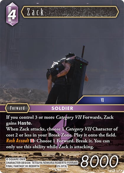 Zack, Tears of the Planet 25-073L