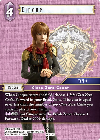 Cinque, Tears of the Planet 25-077C