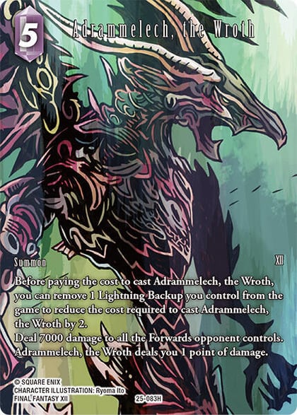 Adrammelech, the Wroth (Full Art), Tears of the Planet 25-083H
