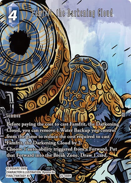 Famfrit, the Darkening Cloud (Full Art), Tears of the Planet 25-088H