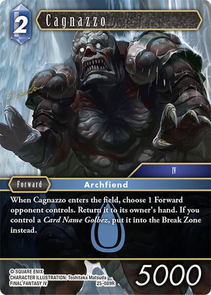 Cagnazzo, Tears of the Planet 25-089R