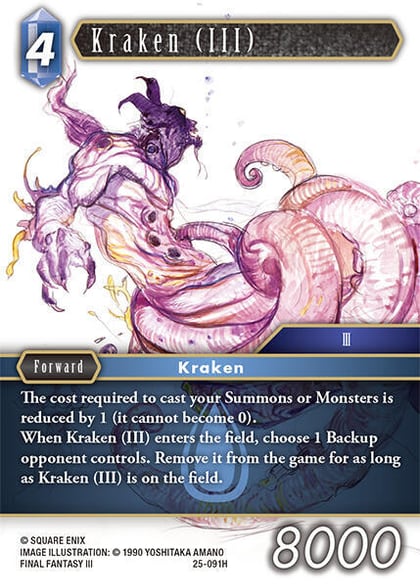 Kraken (III), Tears of the Planet 25-091H