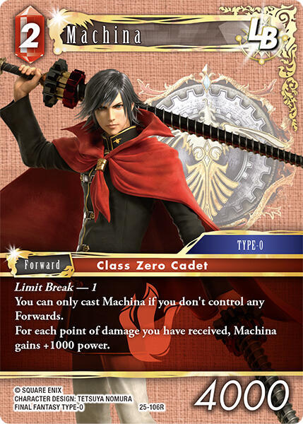 Machina LB, Tears of the Planet 25-106R