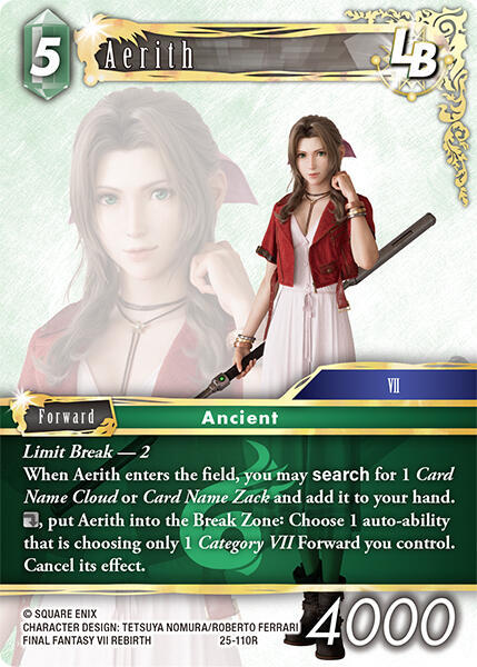 Aerith LB, Tears of the Planet 25-110R